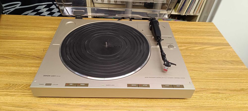 Вініловий програвач  DENON DP-23F (відео роботи )-МС-картридж -DL-80