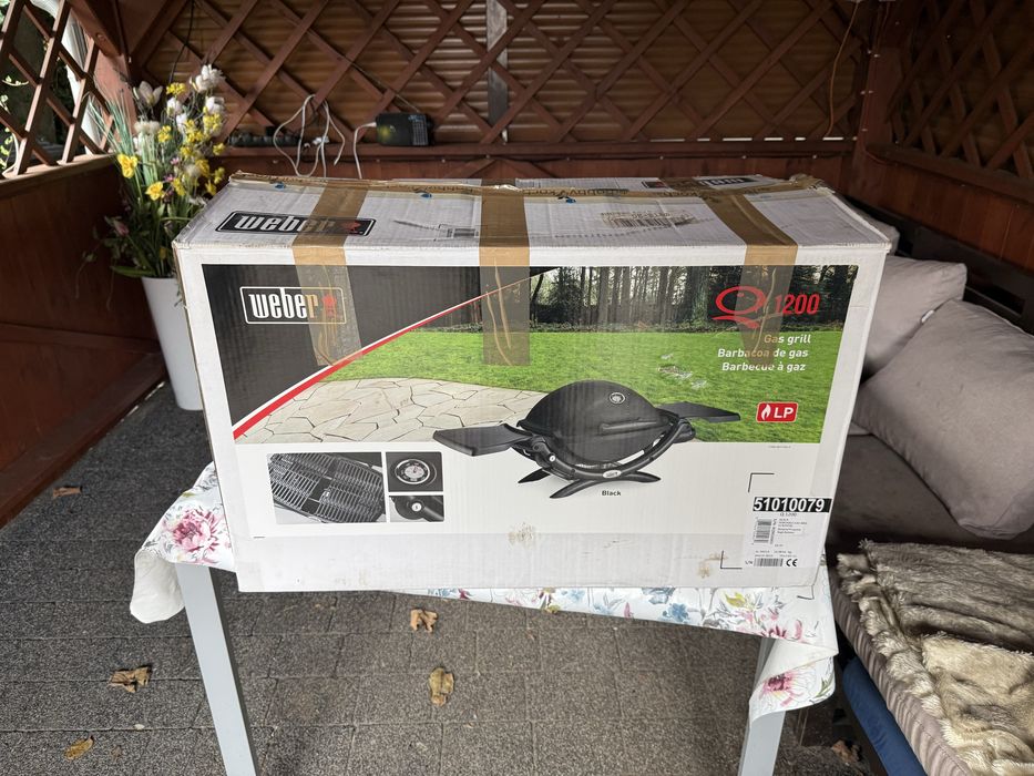 Weber q1200, adapter na kartusze grill gazowy ! Kemping turystyczny