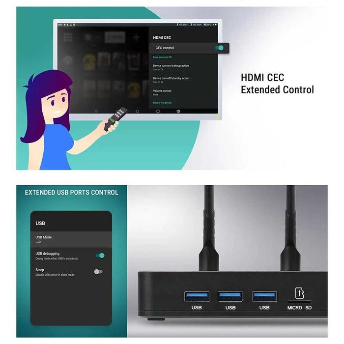 Смарт приставка Ugoos AM9 Pro  Android 14 AmlogicS905x5-J 4/64GB