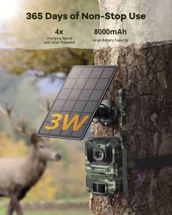 CAMERA COM PAINEL SOLAR, envuo e controlo por aplicação
