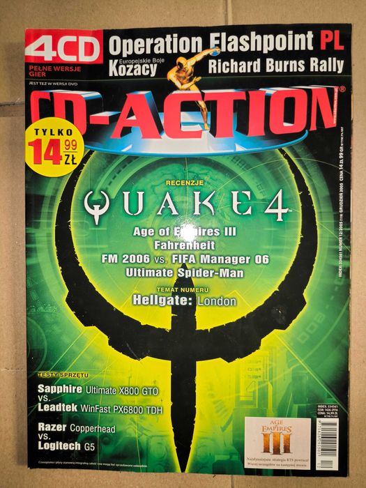CD-ACTION 12/2005m,czasopismo bez CD