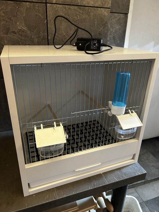 Klatka na ptaki kanarek amadyna zeberka biała