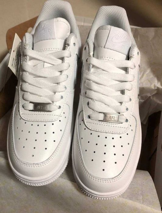 Buty meskie Mokasyny Nike_ Air_ Force_ 1_ Low '07_ Biały R.45