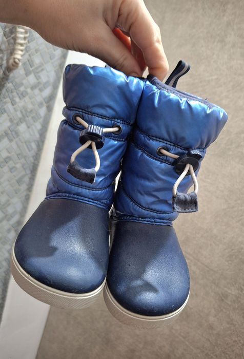 Чоботи дутики Crocs Kids Crocband Iri Gust Boot Темно-сині розміри C6