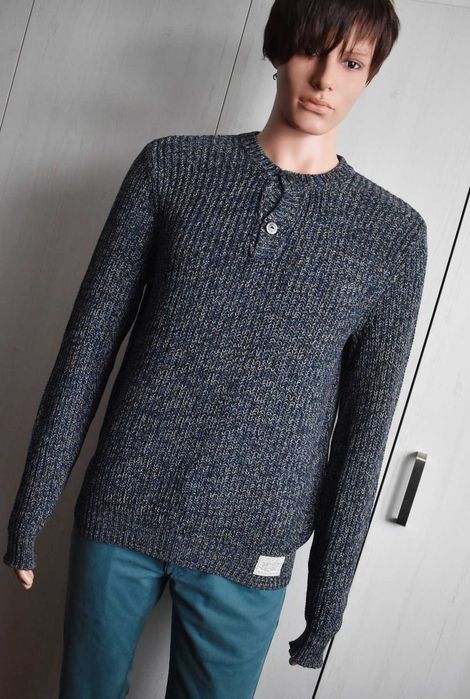 Sweter S bawełniany Ralph Lauren sportowy dzianinowy męski bawełna 100