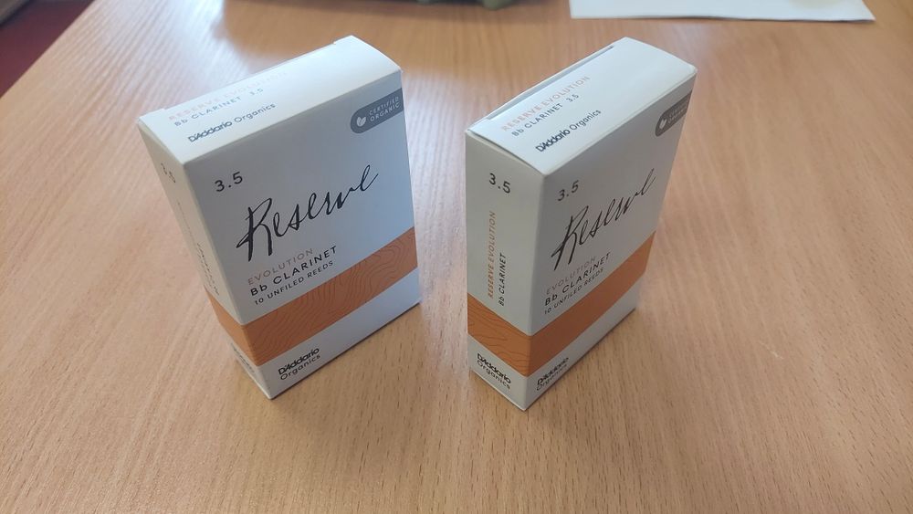 D'Addario organyic Reserve Evolution Bb Clarinet Reeds, 3,5 (10 pakiet