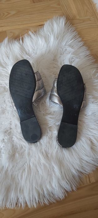Klapki buty płaskie letnie sandały zara basic