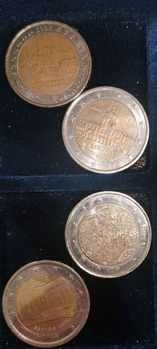Moedas 2 euros comemorativos