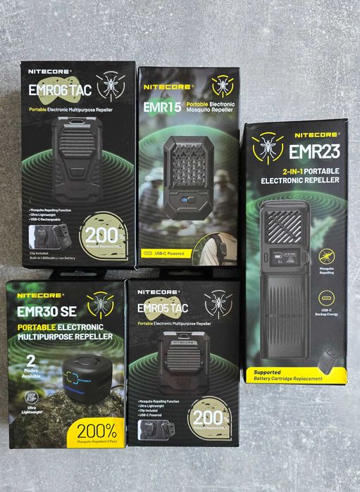 Фумігатори від комарів та гризунів Nitecore EMR10, EMR05, EMR25, EMR23