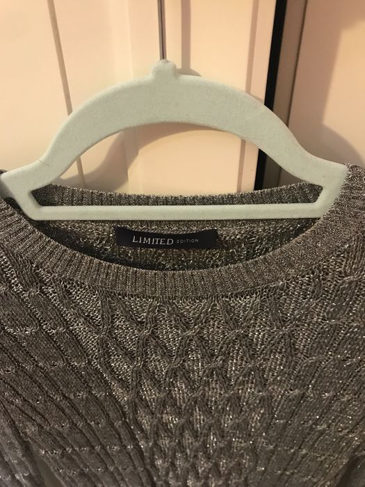 Sweterek srebrny M&S roz 40