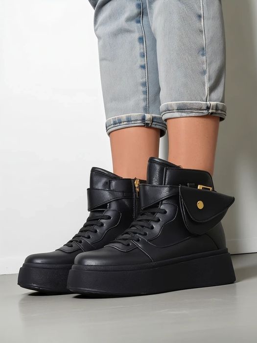 4 KOLORY 36 37 38 Sneakersy 39 40 41 za kostkę na platformie kieszonka