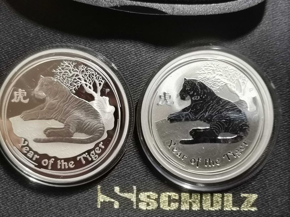 1 доллар серебро 0.999 Австралиягод тигра 2010