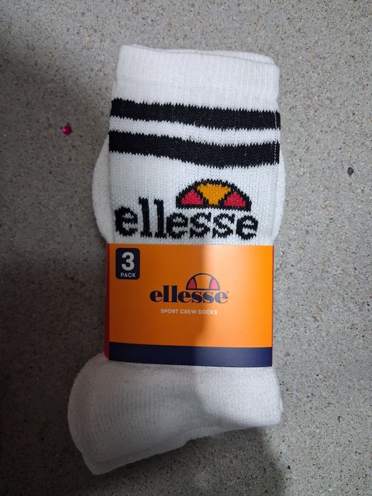 Białe skarpety ellese 3-pak