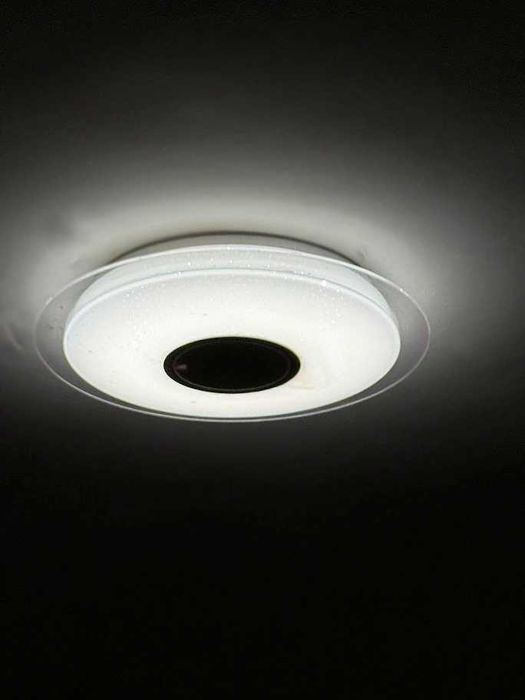 Candeeiro com COLUNA Bluetooth e COMANDO para regular