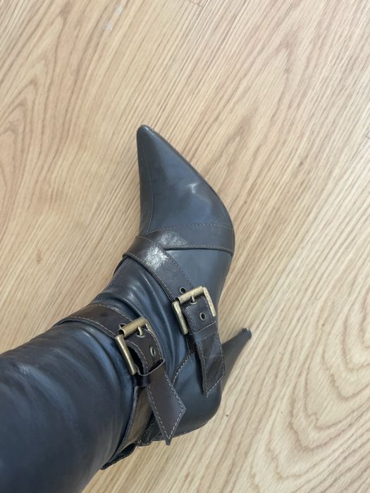 Botas  castanho terra, cano alto, N.38