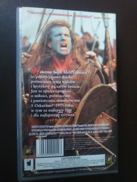 Braveheart kaseta VHS
