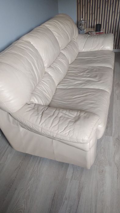 Sofa + fotel skórzany