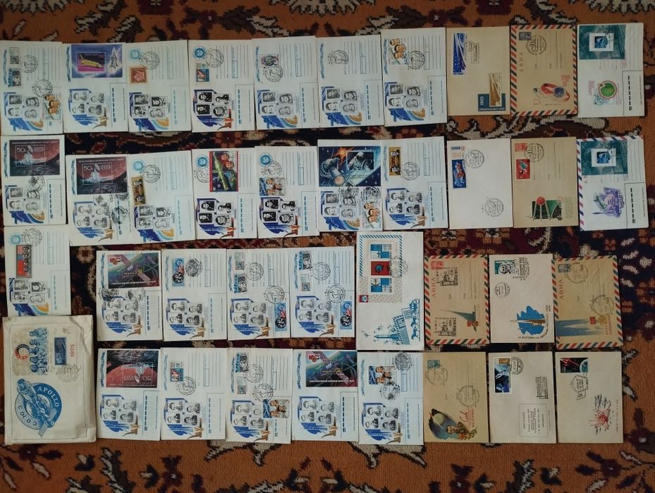 Почтовые карточки, конверты "Космос"