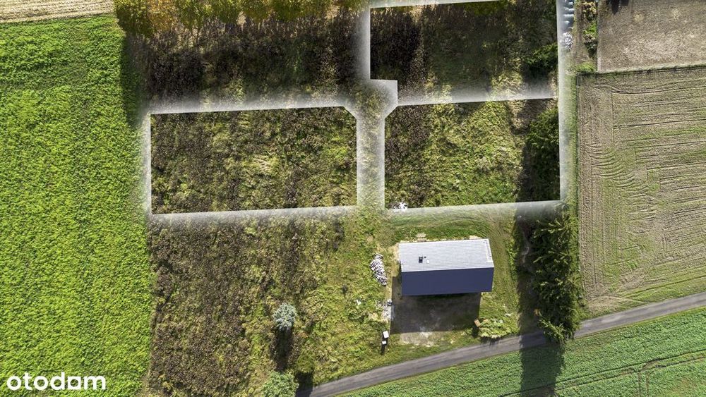 Wąsowo – działka budowlana 917 m², media w drodze