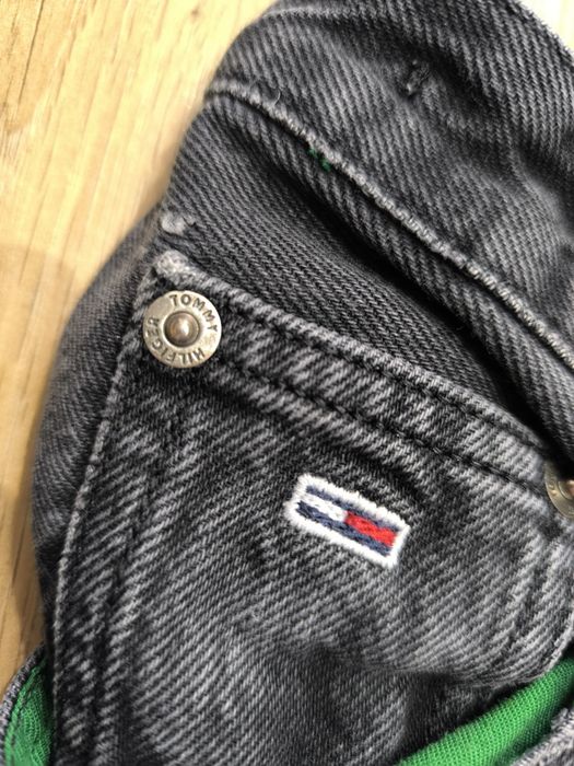 Vintage Tommy Jeans High Rise Tapered 90s Green Label Rare mom jeans