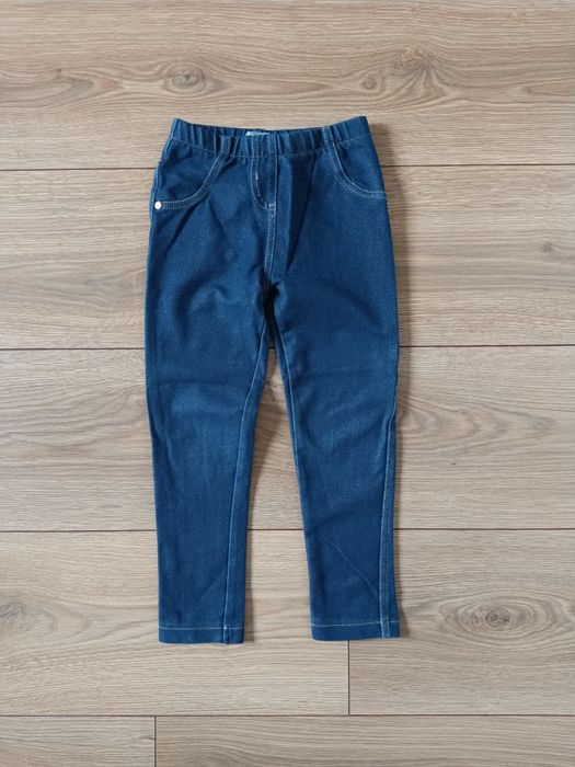 Spodnie jeansowe dziewczęce legginsy getry jeggins Next 104