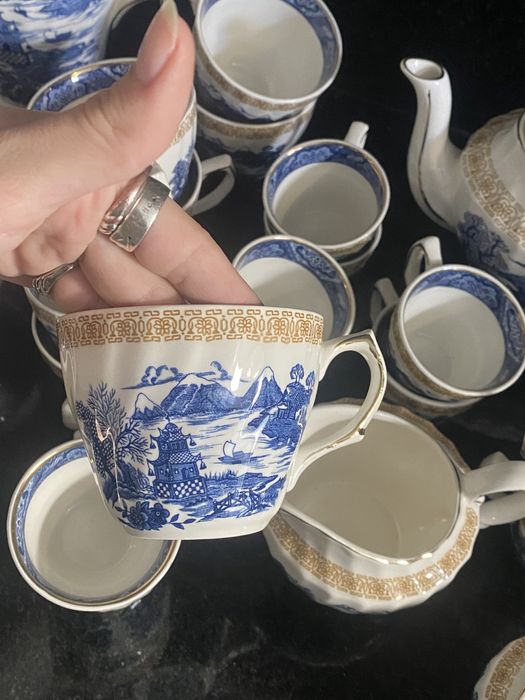 Serviço chá e café inglês 52 peças - Royal Tudor England