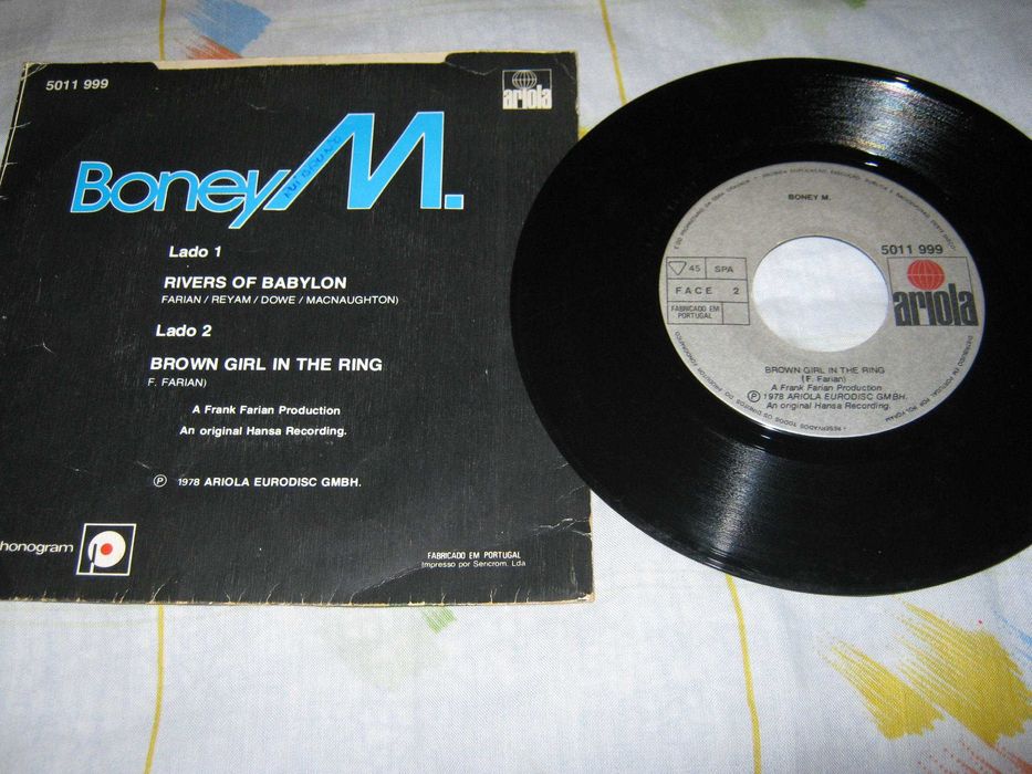 Boney M Rivers Of Babylon vinil single