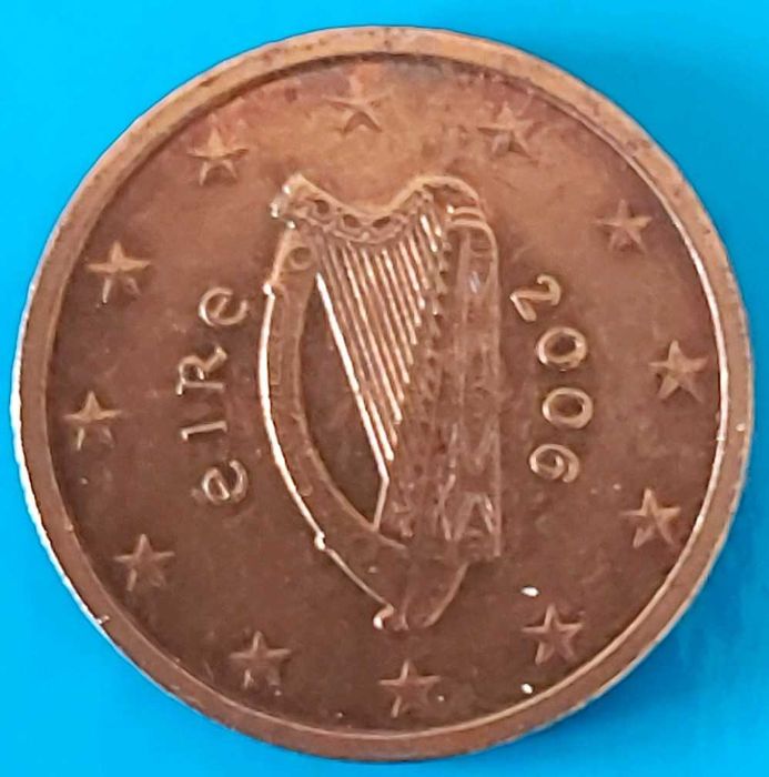 2 cêntimos de 2006 da Irlanda, Harpa