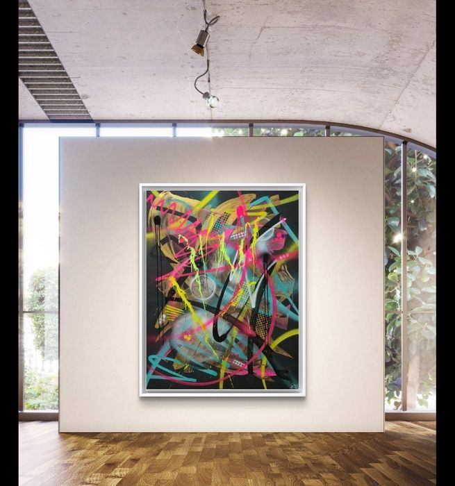 Parscha Mirghawameddin - pintura a acrílico sobre tela