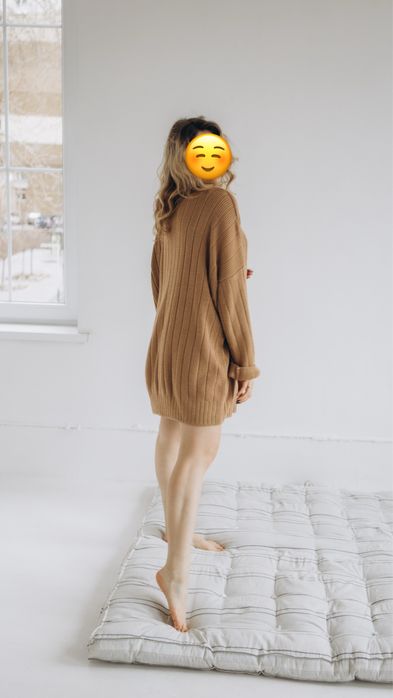 Сукня вʼязана оверсайз One by one. Підійде для вагітної. L-XL