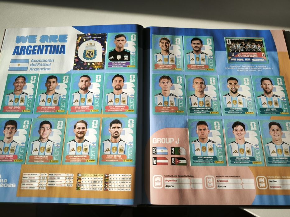 Caderneta capa dura mundial 2026 Panini