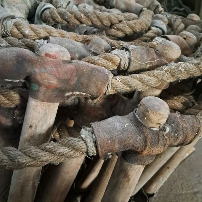 Drabina dachowa wystrój duża 10 mb aranżacja Loft Marine Vintage ozdoba