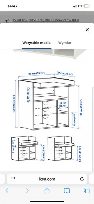 Komoda z przewijakiem IKEA