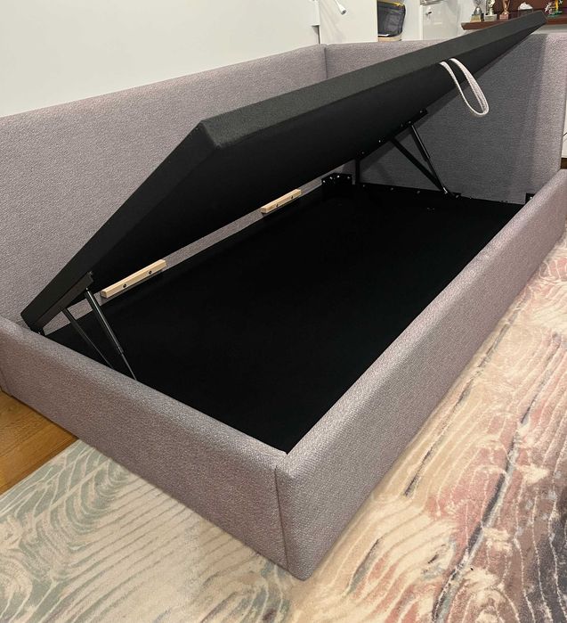 Nowe łóżko 120x200 z pojemnikiem i materacem Tempur Comfort W/H3