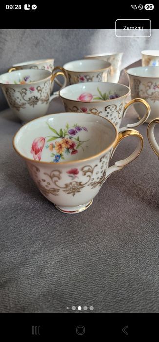 Elegancki serwis 12 osobowy do  espresso