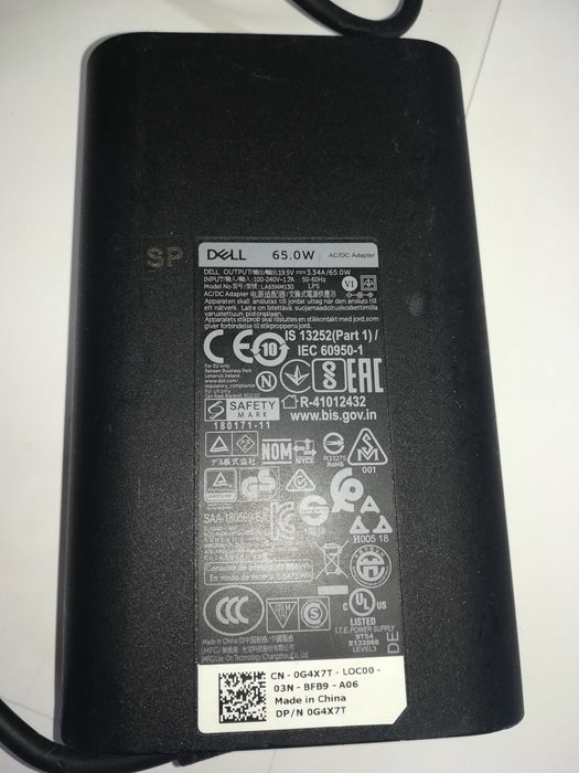 Блок живлення Dell 65W 19.5V 3.34A Роз'єм 7.4х5.0