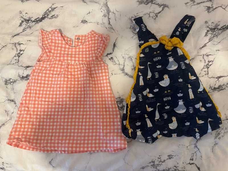 Conjunto Vestido e Macacão My first Chicco - 15 meses