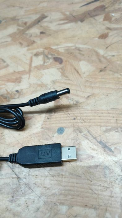 Кабель дріт для роутера/терміналу DC USB 5V на 12V DC 5.5х2.1