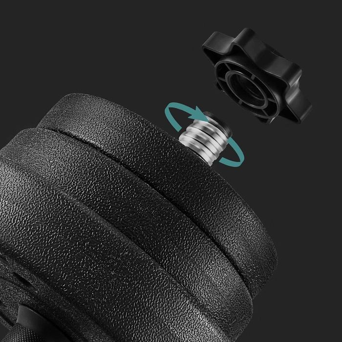 Zestaw hantli 8x2,5kg , 4x1,25kg , 4x1kg