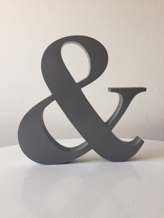 Letra de madeira & prateado