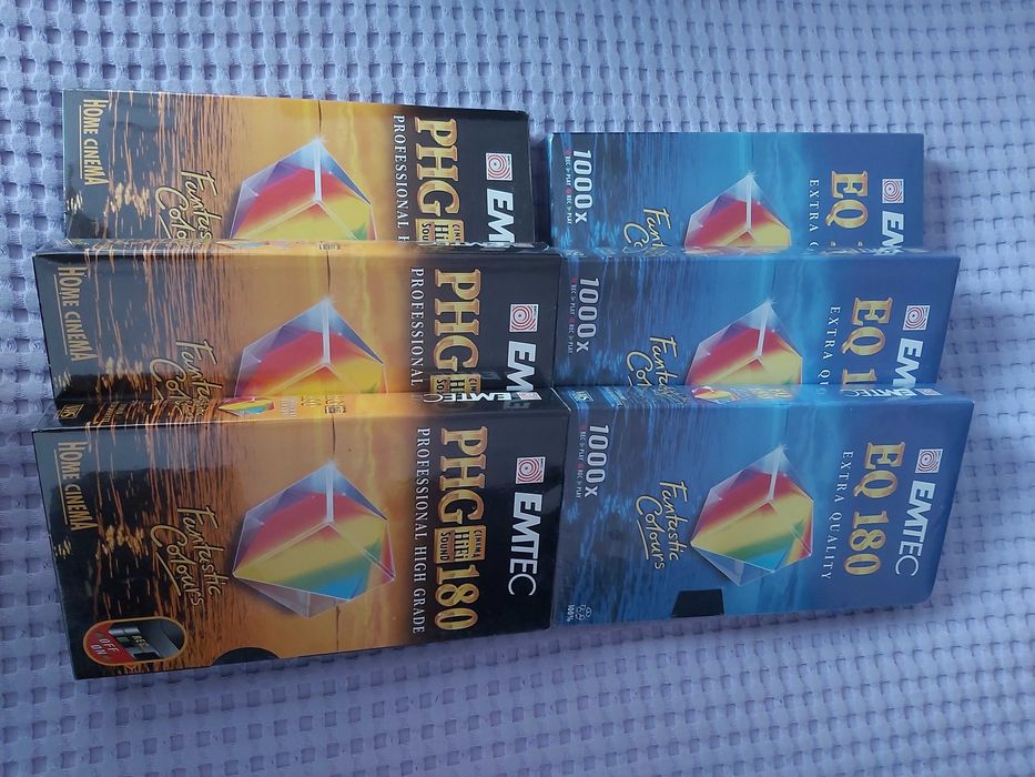 Kasety VHS zafoliowane NOWE