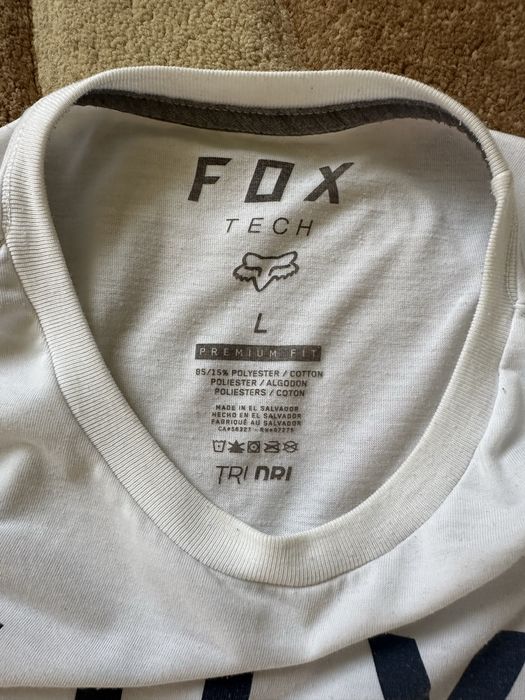 Біла футболка Fox Tech premium fit