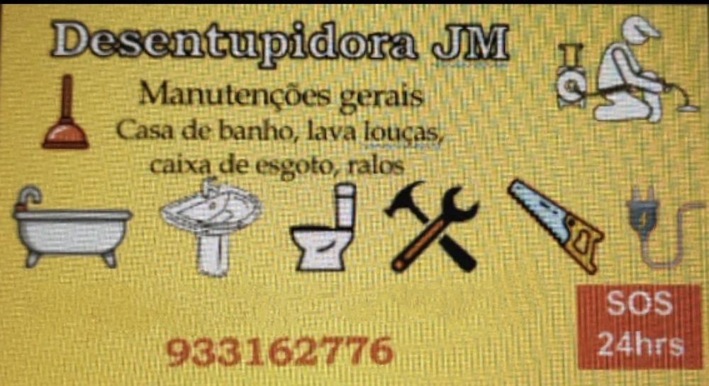 Desentupimento e canalização J.M, Sanita, ralos, cifao,lava loiça etc
