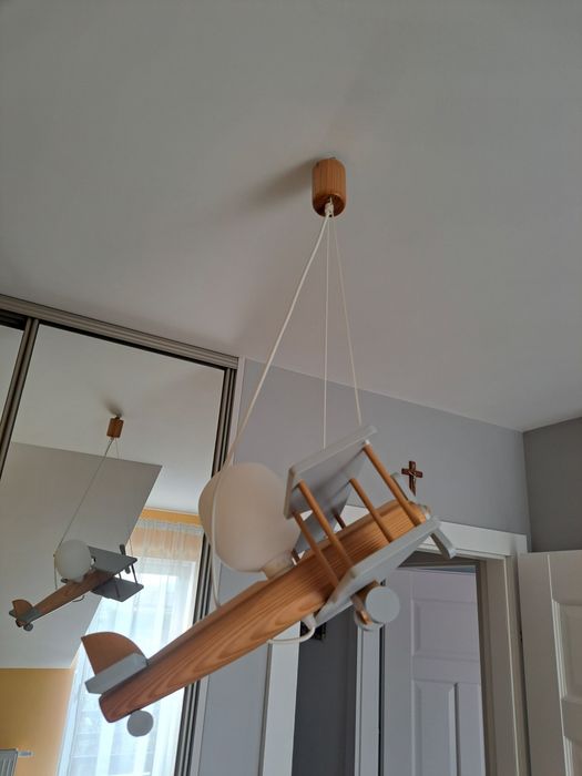 Lampa sufitowa dziecięca samolot