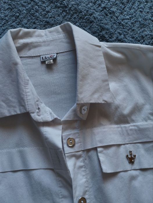 Шкільна сорочка з довгим рукавом