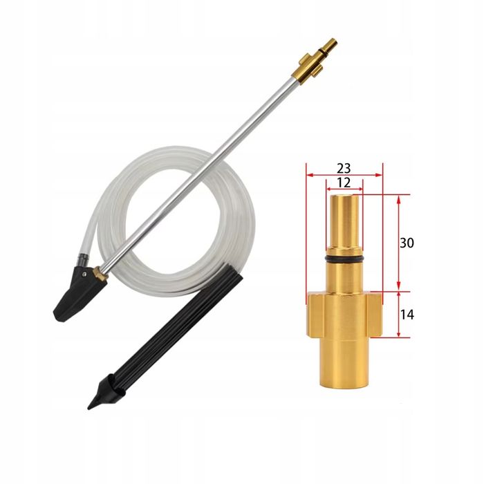 Zestaw do Piaskowania z Dyszą Ceramiczną – Wąż 3m, Lanca 460mm