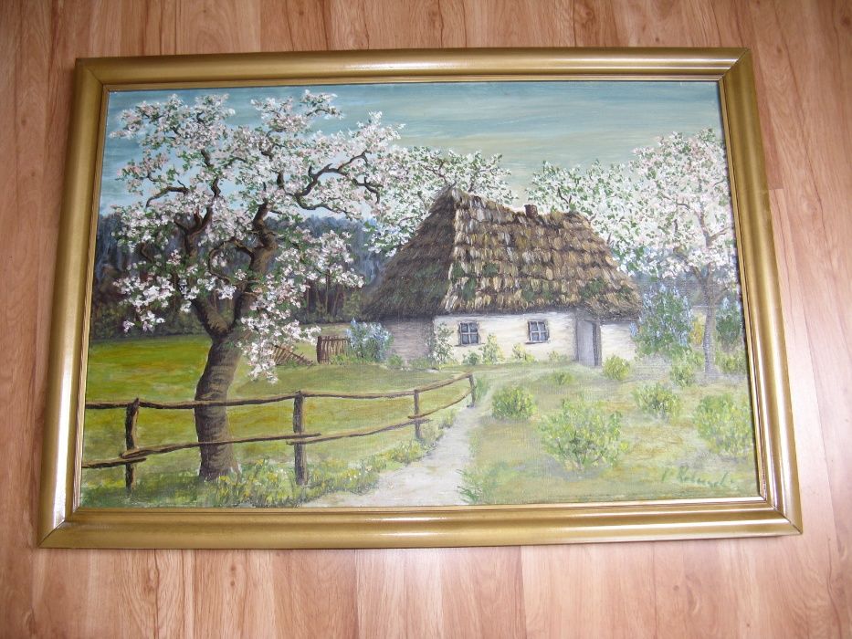 obraz ręcznie malowany na płótnie