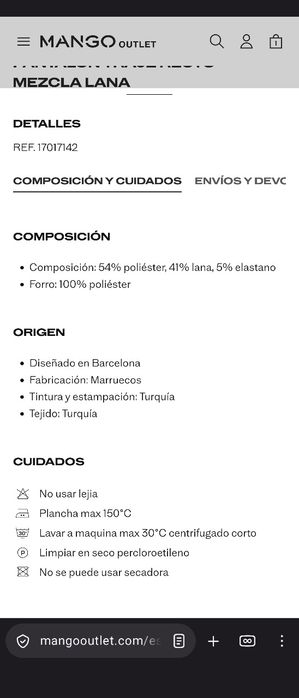 Жіночі штани з вовною Mango розмір 42 теплий сірий