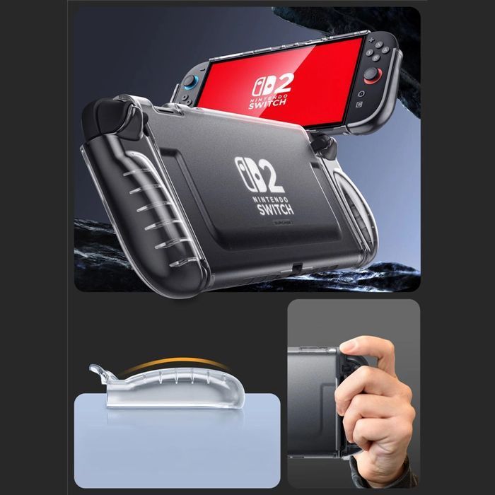 Etui Supcase Crystal na Nintendo Switch 2 - przezroczyste