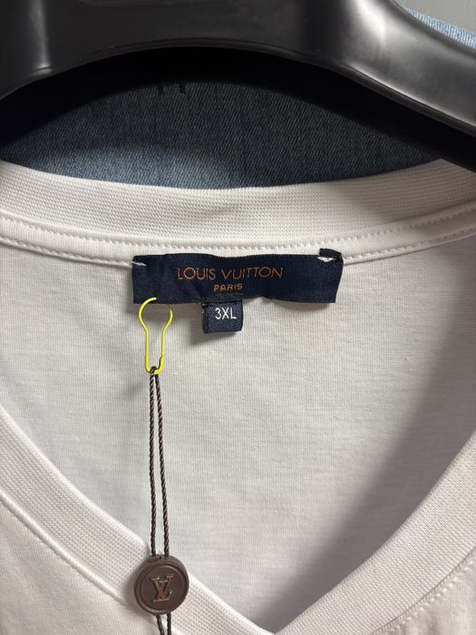 LV koszulka damska biała 3xl nowa złote logo